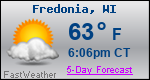 Weather Forecast for Fredonia, WI