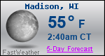 Weather Forecast for Madison, WI