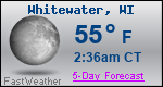 Weather Forecast for Whitewater, WI