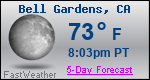 Weather Forecast for Bell Gardens, CA