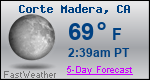 Weather Forecast for Corte Madera, CA