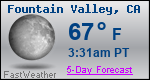 Weather Forecast for Fountain Valley, CA