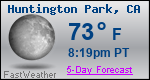 Weather Forecast for Huntington Park, CA