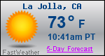 Weather Forecast for La Jolla, CA