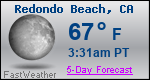 Weather Forecast for Redondo Beach, CA