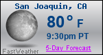 Weather Forecast for San Joaquin, CA