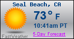 Weather Forecast for Seal Beach, CA