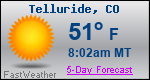 Weather Forecast for Telluride, CO