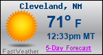 Weather Forecast for Cleveland, NM