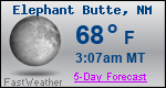 Weather Forecast for Elephant Butte, NM
