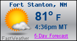 Weather Forecast for Fort Stanton, NM