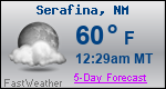 Weather Forecast for Serafina, NM