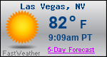 Weather Forecast for Las Vegas, NV