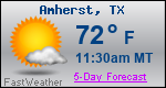Weather Forecast for Amherst, TX