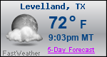 Weather Forecast for Levelland, TX