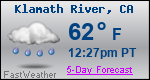 Weather Forecast for Klamath River, CA