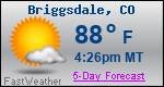 Weather Forecast for Briggsdale, CO