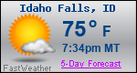 Weather Forecast for Idaho Falls, ID