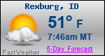 Weather Forecast for Rexburg, ID