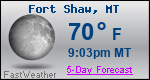 Weather Forecast for Fort Shaw, MT
