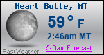 Weather Forecast for Heart Butte, MT