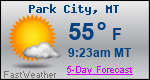 Weather Forecast for Park City, MT