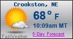 Weather Forecast for Crookston, NE