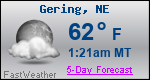 Weather Forecast for Gering, NE