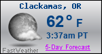 Weather Forecast for Clackamas, OR