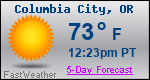 Weather Forecast for Columbia City, OR