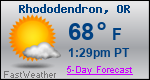 Weather Forecast for Rhododendron, OR