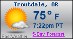 Weather Forecast for Troutdale, OR