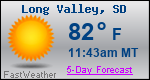 Weather Forecast for Long Valley, SD