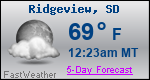Weather Forecast for Ridgeview, SD