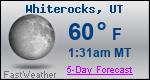 Weather Forecast for Whiterocks, UT