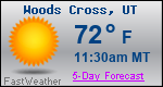 Weather Forecast for Woods Cross, UT