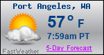 Weather Forecast for Port Angeles, WA
