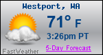 Weather Forecast for Westport, WA