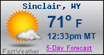 Weather Forecast for Sinclair, WY