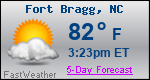 Weather Forecast for Fort Bragg, NC