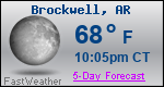 Weather Forecast for Brockwell, AR