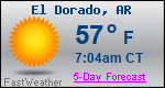 Weather Forecast for El Dorado, AR