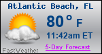 Weather Forecast for Atlantic Beach, FL