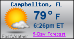 Weather Forecast for Campbellton, FL