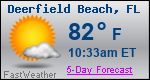 Weather Forecast for Deerfield Beach, FL