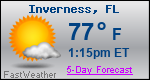 Weather Forecast for Inverness, FL