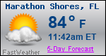 Weather Forecast for Marathon Shores, FL