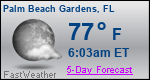 Weather Forecast for Palm Beach Gardens, FL