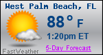 Weather Forecast for West Palm Beach, FL