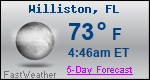 Weather Forecast for Williston, FL